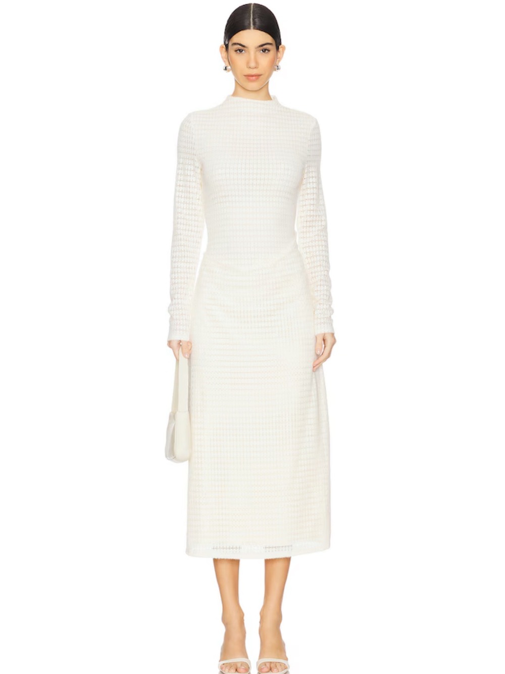 LIONESS Resolution Midi Dress in Beige